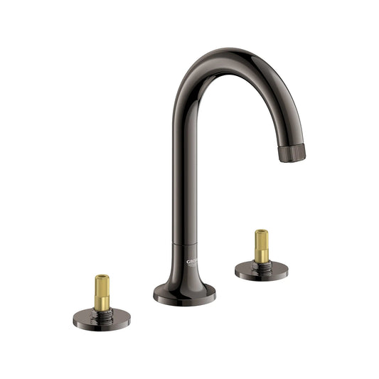 Grohe Listra 1.2 GPM Deck Mount Widespread Hard Graphite Finish Faucet