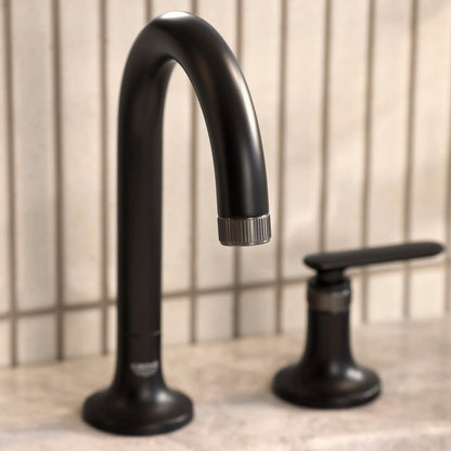 Grohe Listra 1.2 GPM Deck Mount Widespread Matte Black Infinity Finish Faucet