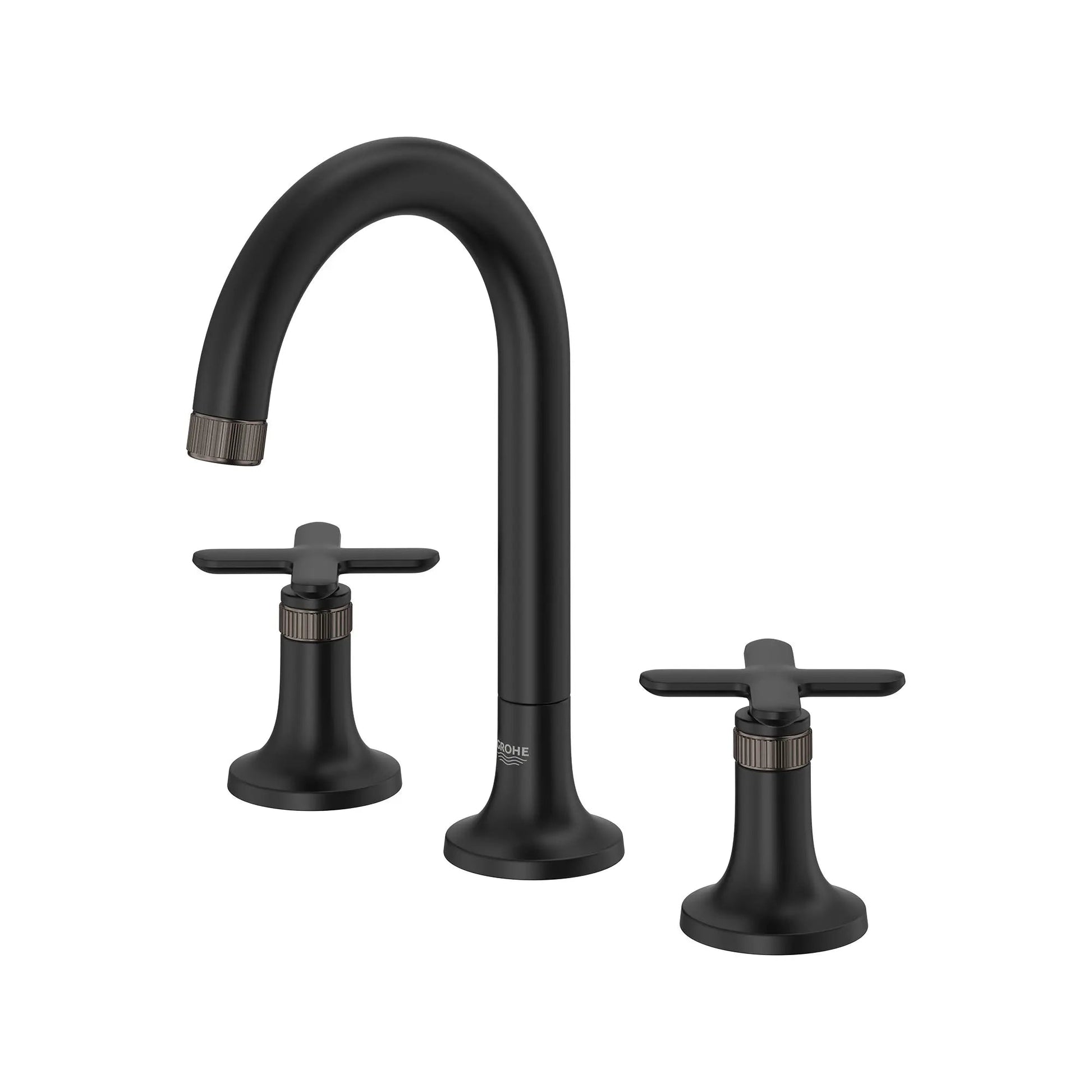 Grohe Listra 1.2 GPM Deck Mount Widespread Matte Black Infinity Finish Faucet