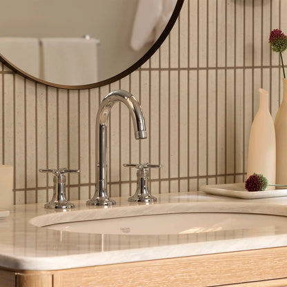 Grohe Listra 1.2 GPM Deck Mount Widespread Star Light Chrome Faucet