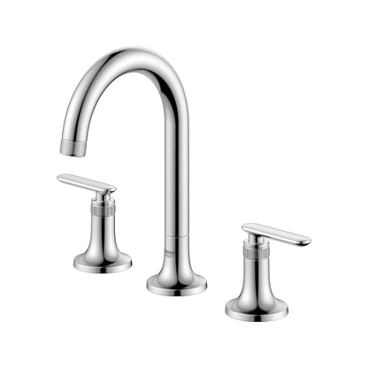 Grohe Listra 1.2 GPM Deck Mount Widespread Star Light Chrome Faucet