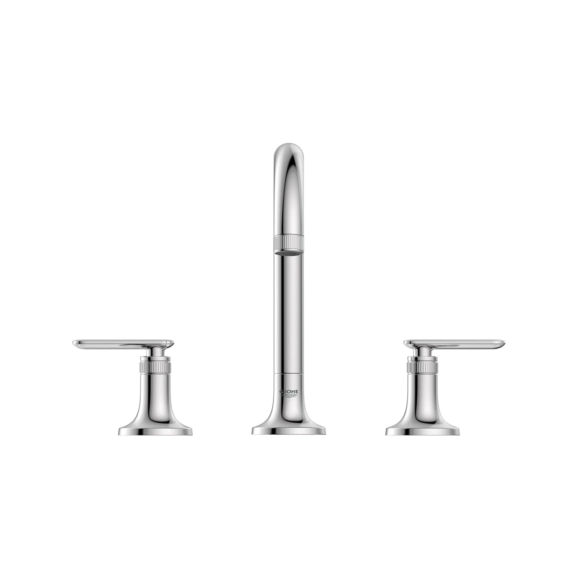 Grohe Listra 1.2 GPM Deck Mount Widespread Star Light Chrome Faucet