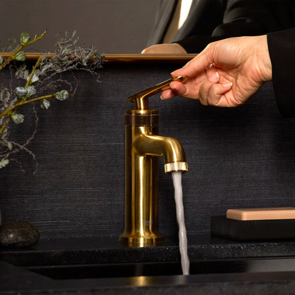 Grohe Listra 1.2 GPM Single Handle Brushed Cool Sunrise Finish Faucet
