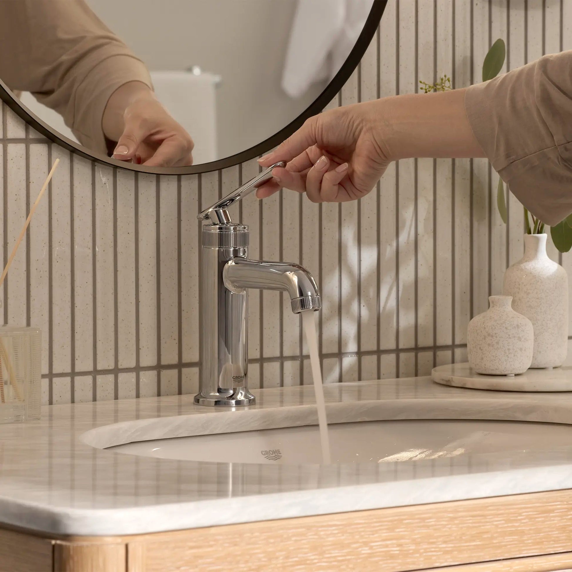 Grohe Listra 1.2 GPM Single Handle Star Light Chrome Finish Faucet