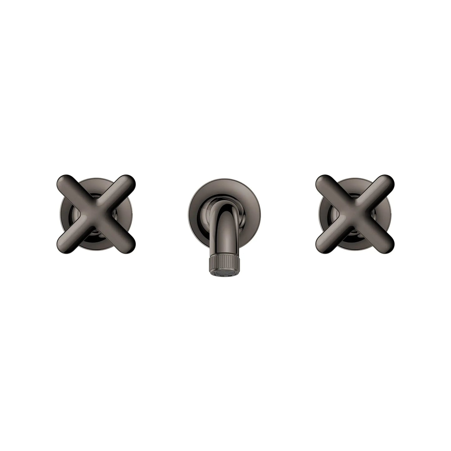 Grohe Listra 1.2 GPM Wall Mount Widespread Hard Graphite Finish Faucet