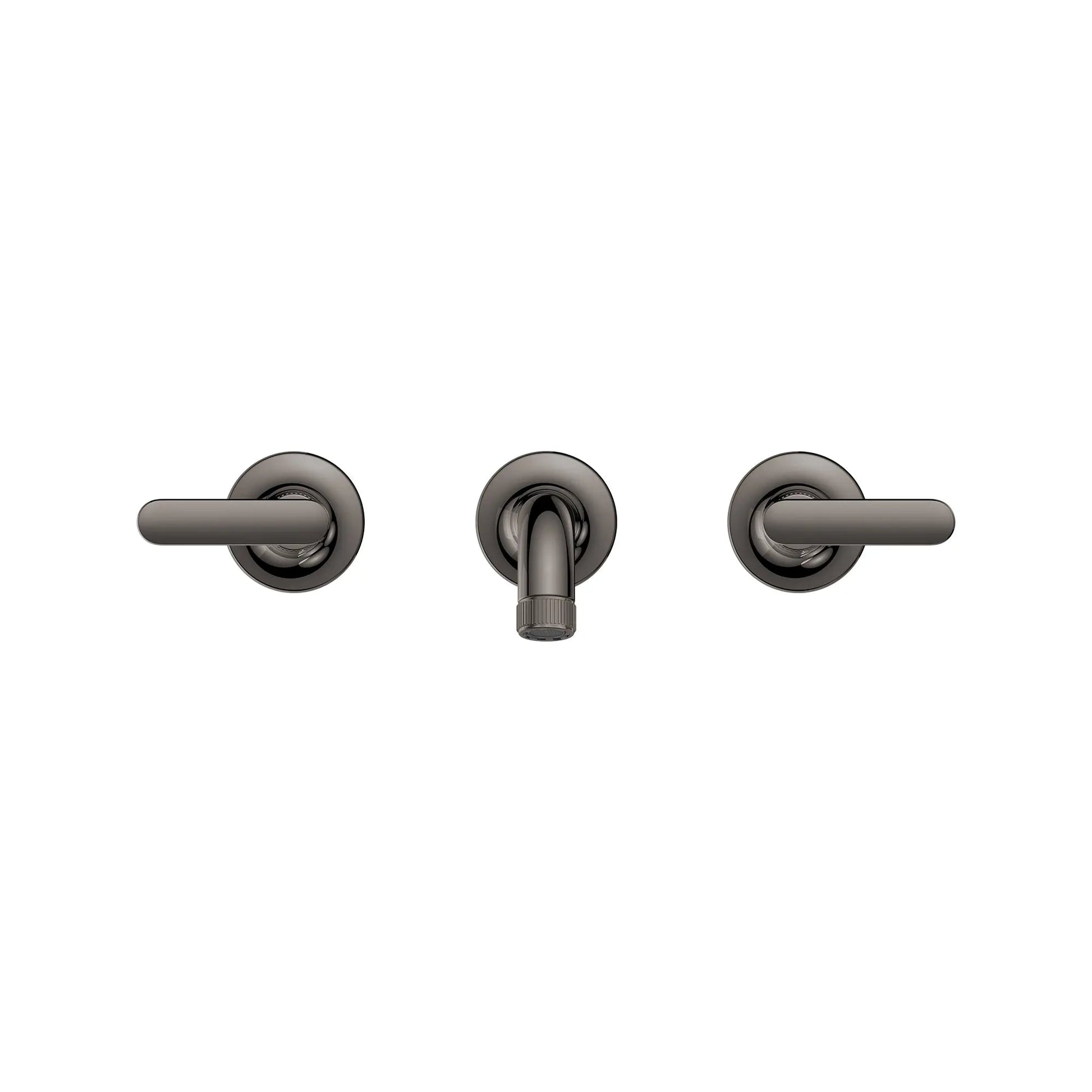 Grohe Listra 1.2 GPM Wall Mount Widespread Hard Graphite Finish Faucet