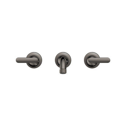 Grohe Listra 1.2 GPM Wall Mount Widespread Hard Graphite Finish Faucet