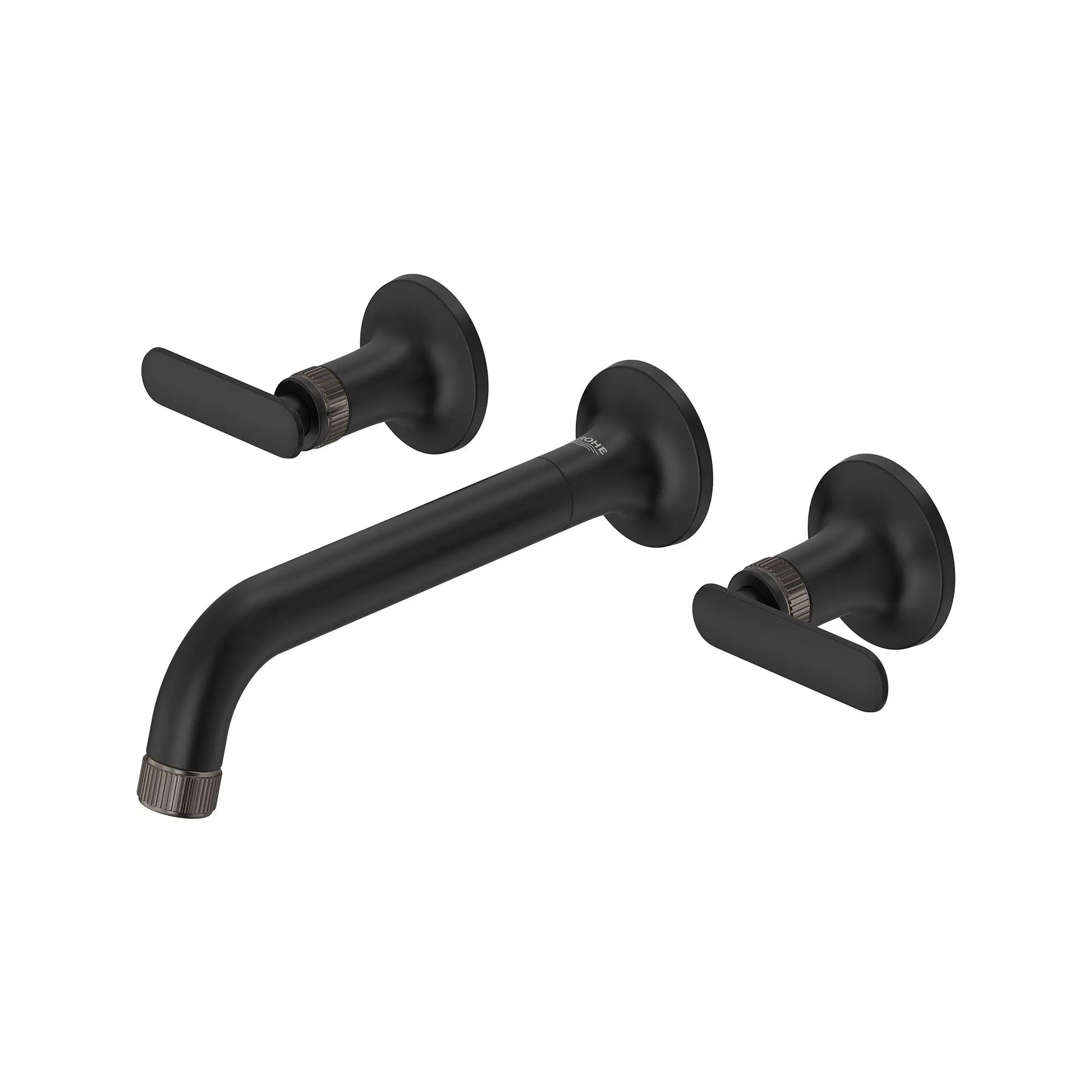 Grohe Listra 1.2 GPM Wall Mount Widespread Matte Black Infinity Finish Faucet