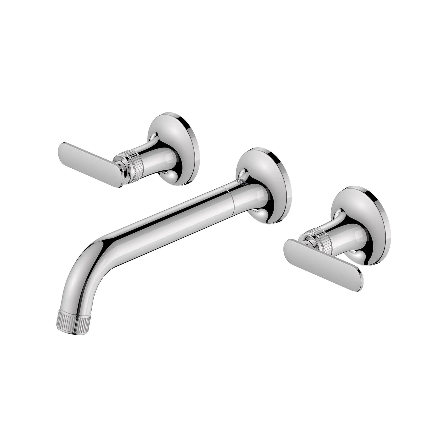 Grohe Listra 1.2 GPM Wall Mount Widespread Star Light Chrome Finish Faucet
