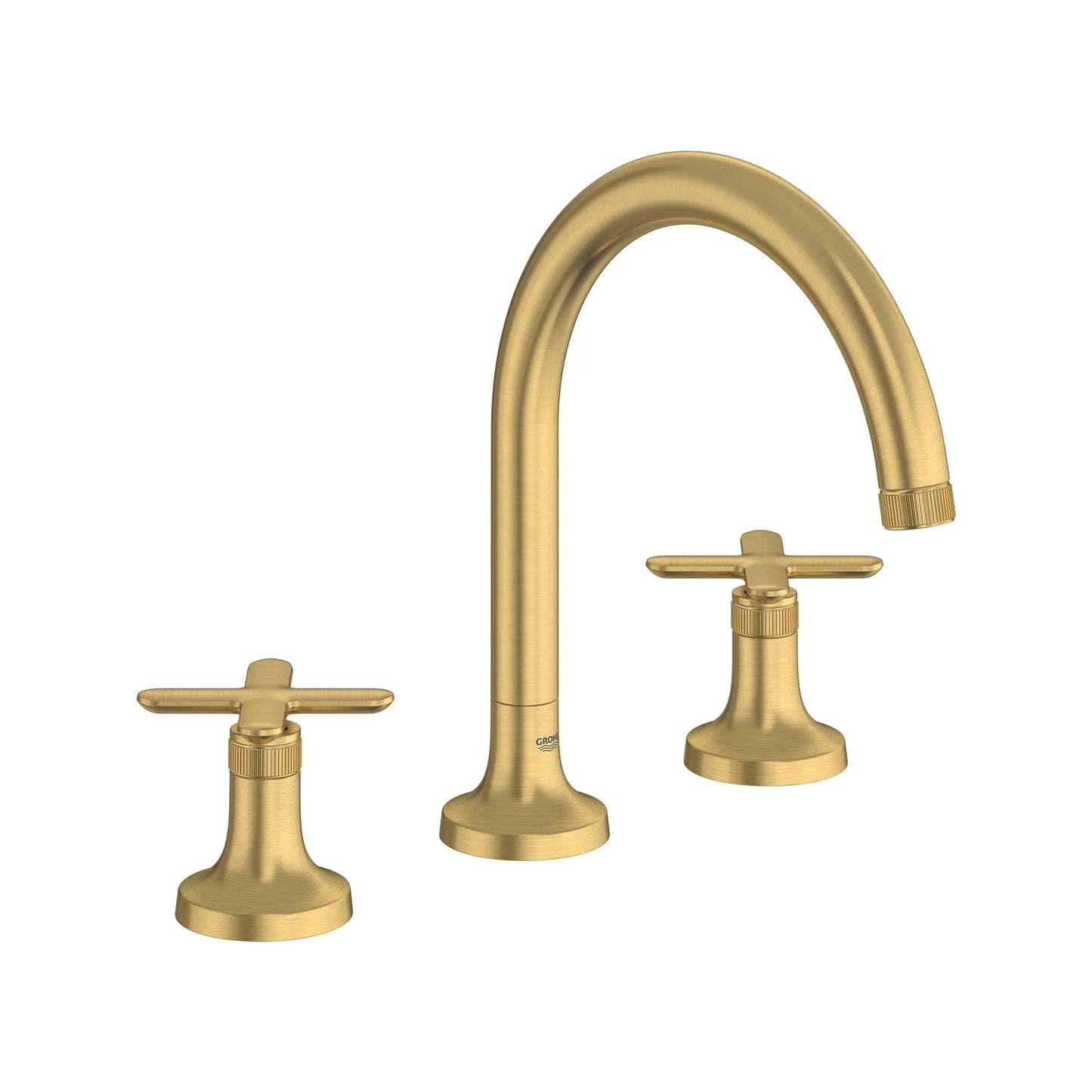 Grohe Listra 3-Hole Deck Mount Brushed Cool Sunrise Roman Tub Filler