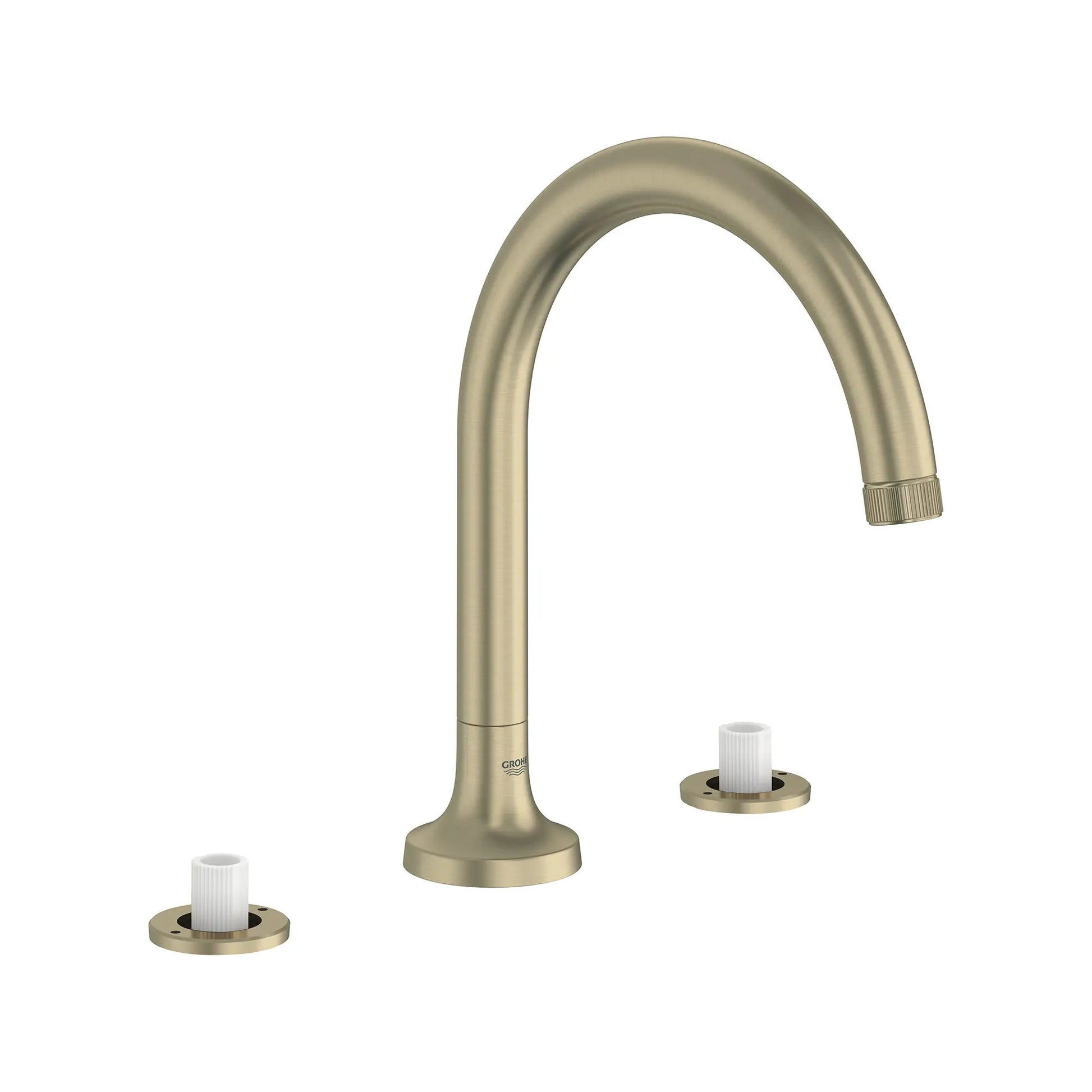 Grohe Listra 3-Hole Deck Mount Brushed Nickel Infinity Roman Tub Filler