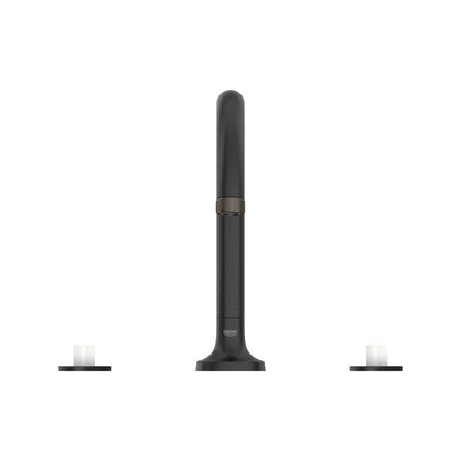 Grohe Listra 3-Hole Deck Mount Matte Black Roman Tub Filler