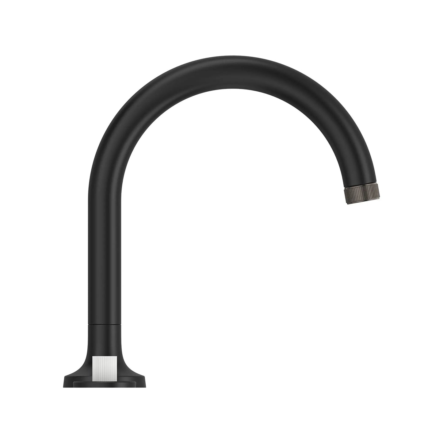 Grohe Listra 3-Hole Deck Mount Matte Black Roman Tub Filler
