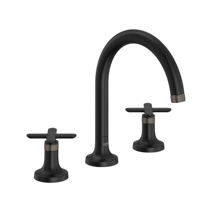 Grohe Listra 3-Hole Deck Mount Matte Black Roman Tub Filler