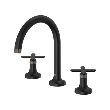 Grohe Listra 3-Hole Deck Mount Matte Black Roman Tub Filler