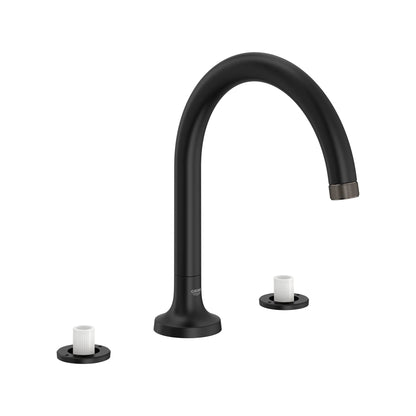 Grohe Listra 3-Hole Deck Mount Matte Black Roman Tub Filler
