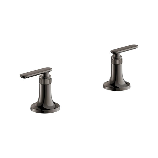 Grohe Listra Hard Graphite Lever Handles For Sink Faucet (Pair)