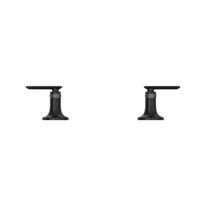 Grohe Listra Matte Black Lever Handles For Sink Faucet (Pair)