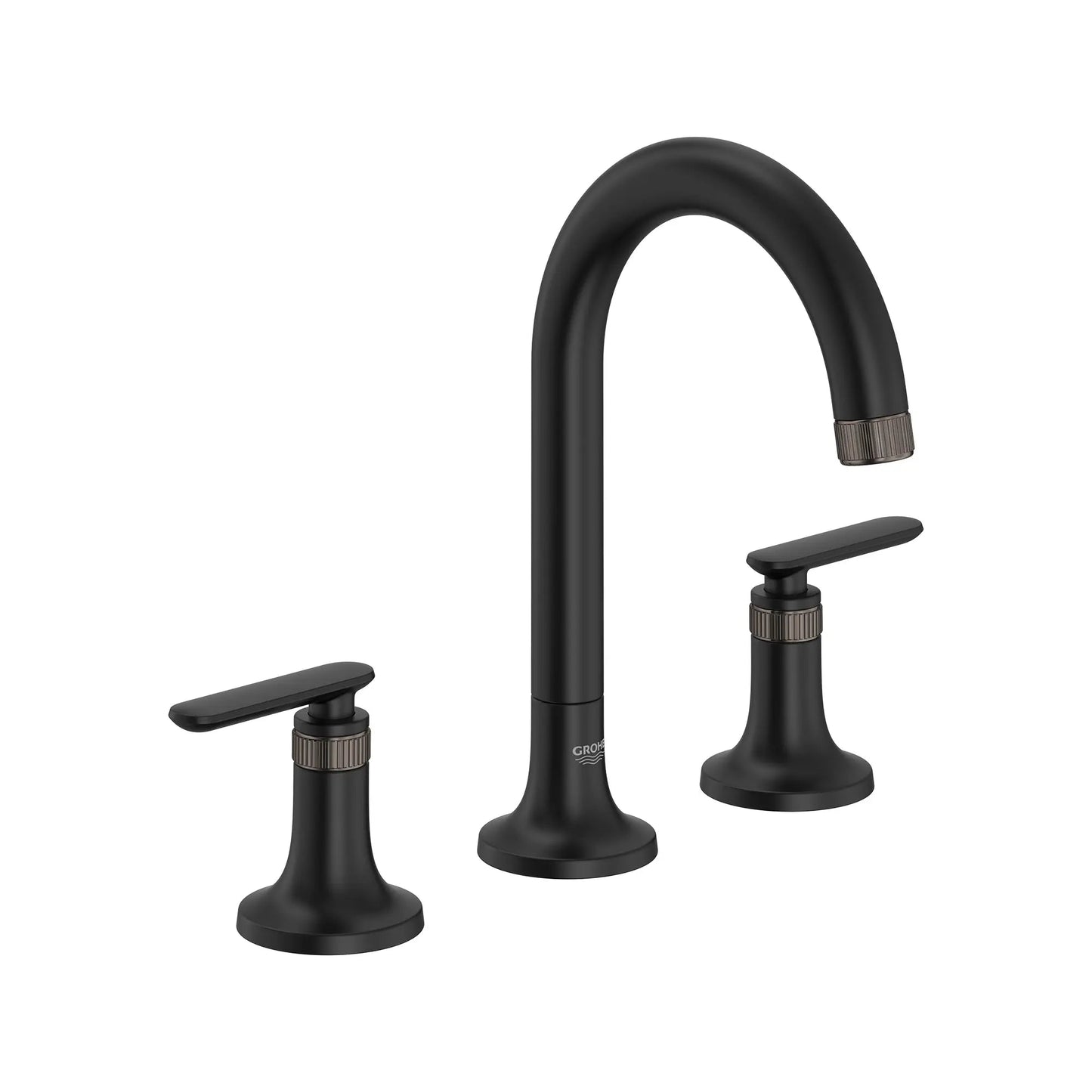 Grohe Listra Matte Black Lever Handles For Sink Faucet (Pair)