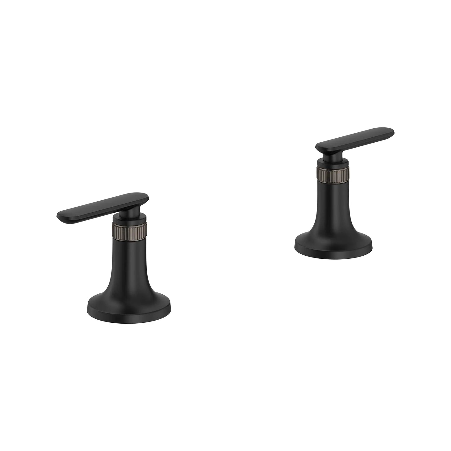 Grohe Listra Matte Black Lever Handles For Sink Faucet (Pair)