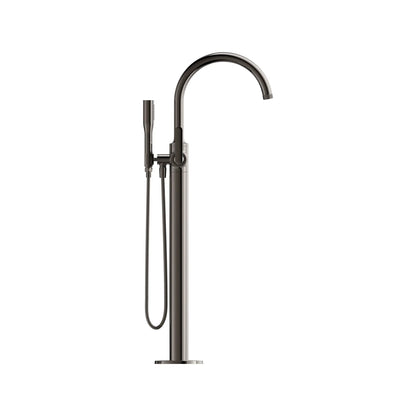 Grohe Listra Single-Handle Freestanding Hard Graphite Tub Faucet With 1.75 GPM Hand Shower