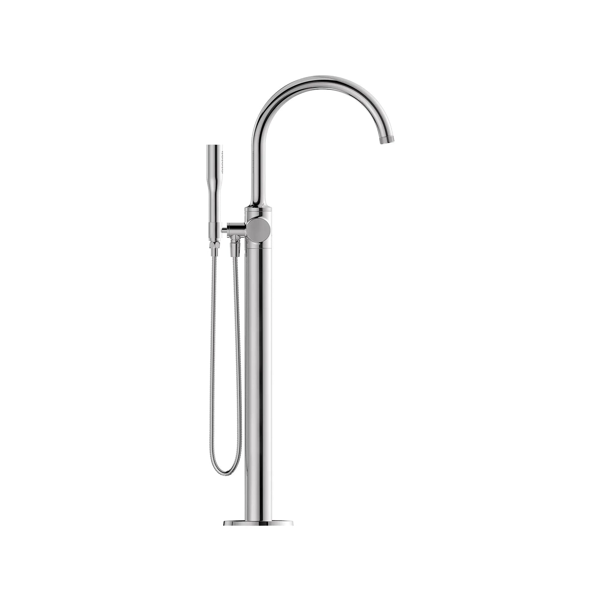 Grohe Listra Single-Handle Freestanding StarLight Chrome Tub Faucet With 1.75 GPM Hand Shower