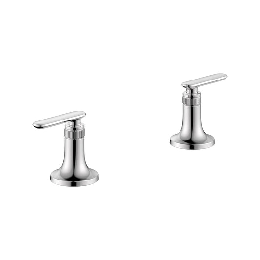 Grohe Listra StarLight Chrome Lever Handles For Sink Faucet (Pair)