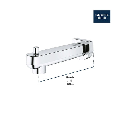 Grohe Plus 13407003 StarLight Chrome Diverter Tub Spout