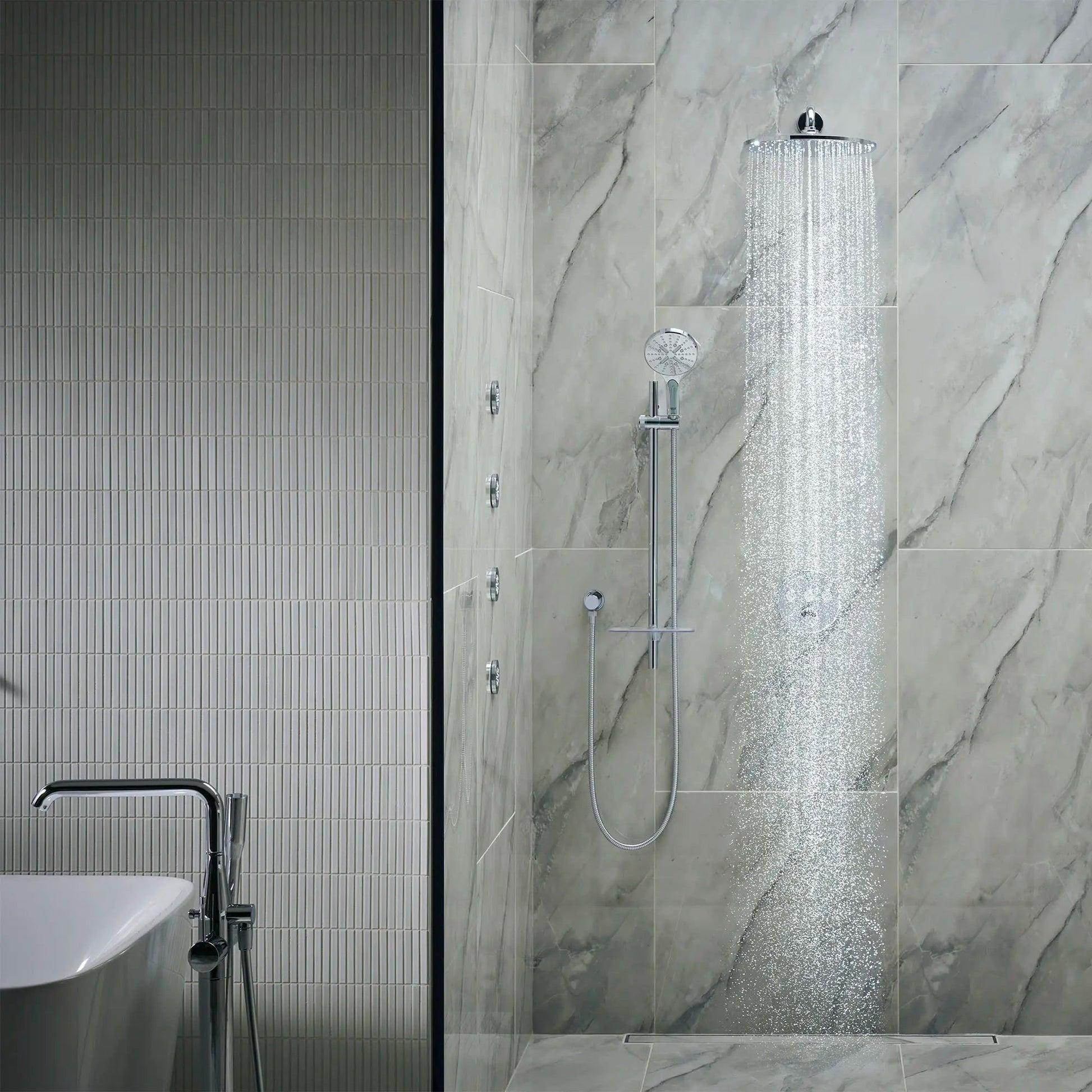 Grohe Rainshower™ 12" 1 Spray 1.75 GPM StarLight Chrome Mono Shower Head