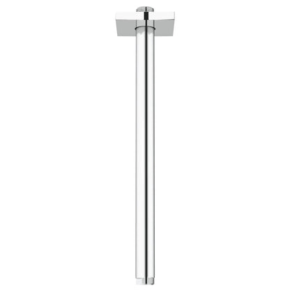 Grohe Rainshower™ 12" StarLight Chrome Square Flange Ceiling Shower Arm