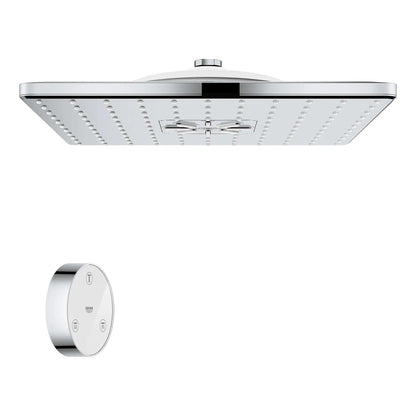 Grohe Rainshower™ 310 SmartConnect 12" 2-Spray 1.75 GPM StarLight Chrome Shower Head With Remote