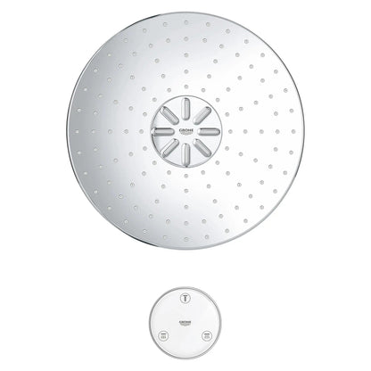 Grohe Rainshower™ 310 Smartconnect 12" 2-Spray 1.75 GPM StarLight Chrome Shower Head With Remote