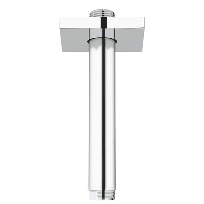 Grohe Rainshower™ 6" StarLight Chrome Ceiling Shower Arm With Square Flange