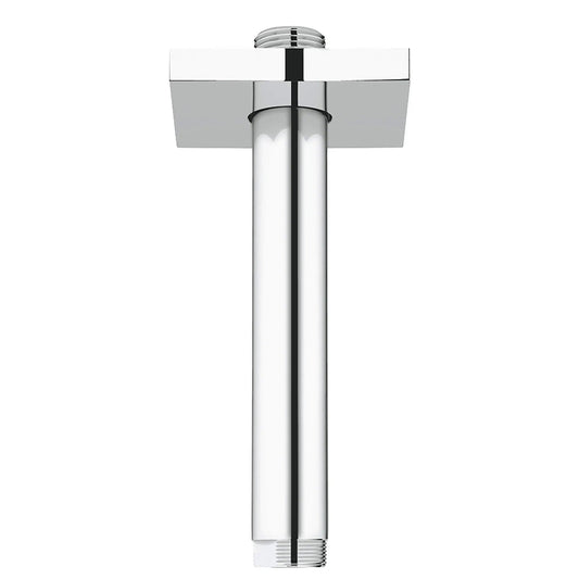 Grohe Rainshower™ 6" StarLight Chrome Ceiling Shower Arm With Square Flange