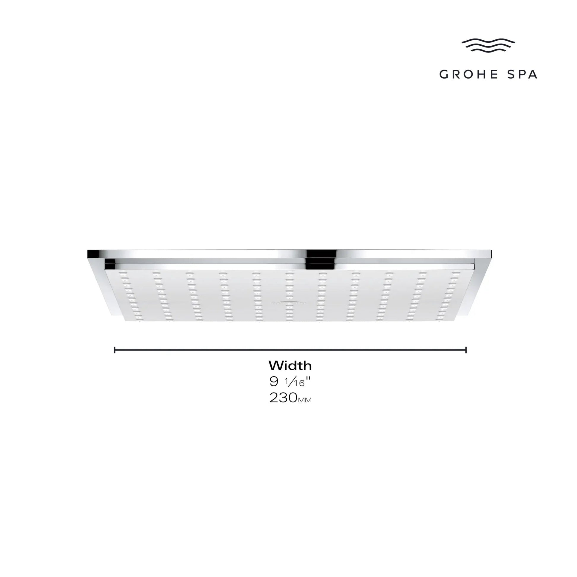Grohe Rainshower Allure 9" 1-Spray StarLight Chrome 230 Ceiling Shower Head