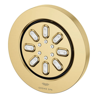 Grohe Rainshower Aqua 0.9 GPM 2-Spray Round Brushed Cool Sunrise Body Spray