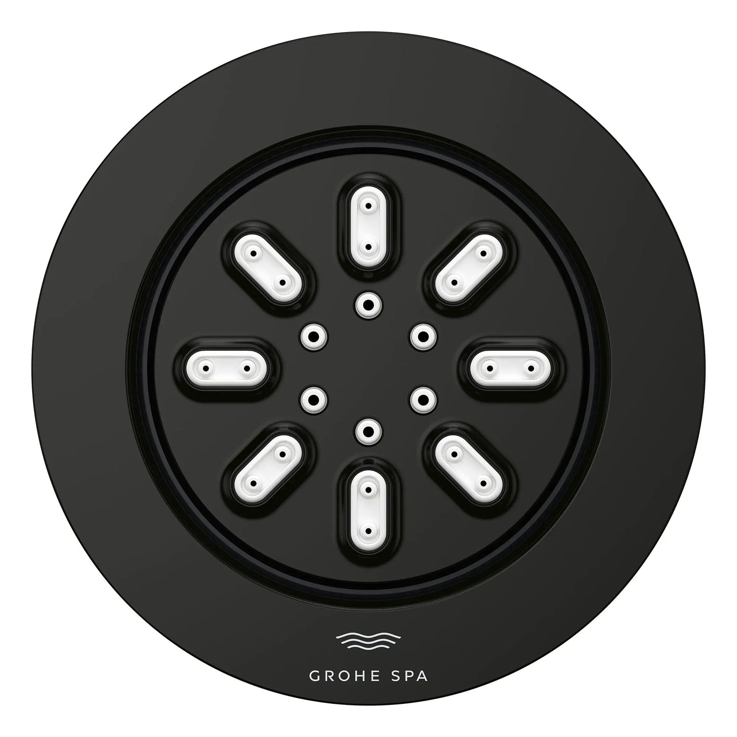Grohe Rainshower Aqua 0.9 GPM 2-Spray Round Matte Black Body Spray