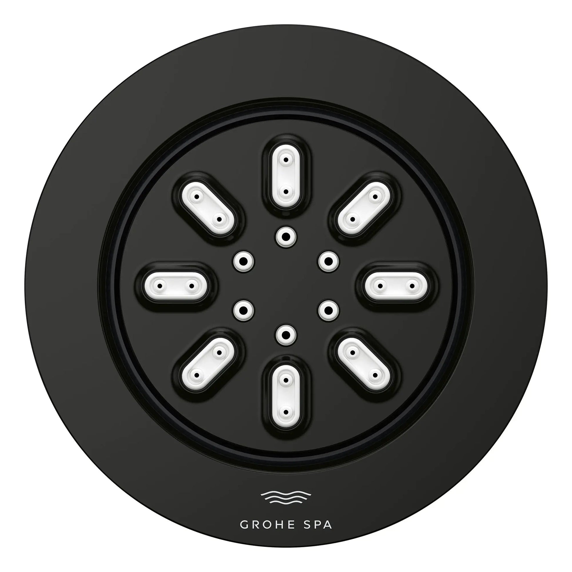 Grohe Rainshower Aqua 0.9 GPM 2-Spray Round Matte Black Body Spray