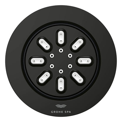 Grohe Rainshower Aqua 0.9 GPM 2-Spray Round Matte Black Body Spray
