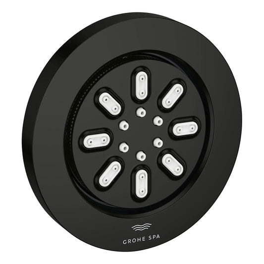 Grohe Rainshower Aqua 0.9 GPM 2-Spray Round Matte Black Body Spray