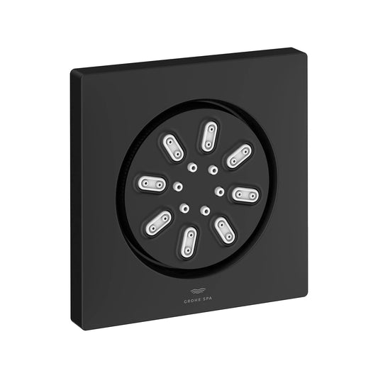 Grohe Rainshower Aqua 0.9 GPM 2-Spray Square Matte Black Body Spray