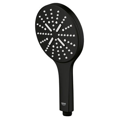 Grohe Rainshower SmartActive 1.75 GPM 3-Sprays Matte Black Hand Shower