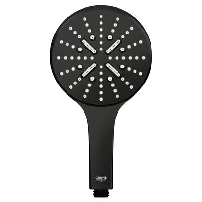 Grohe Rainshower SmartActive 1.75 GPM 3-Sprays Matte Black Hand Shower
