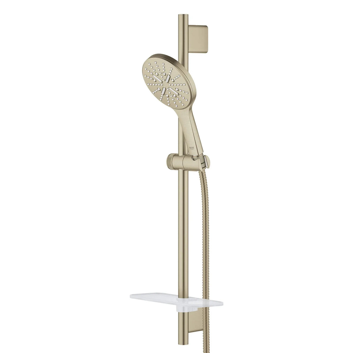 Grohe Rainshower SmartActive 24" 1.75 GPM 3-Spray Brushed Nickel Infinity Shower Slide Bar Kit