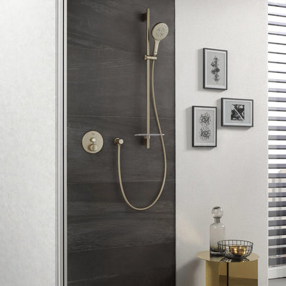 Grohe Rainshower SmartActive 24" 1.75 GPM 3-Spray Brushed Nickel Infinity Shower Slide Bar Kit