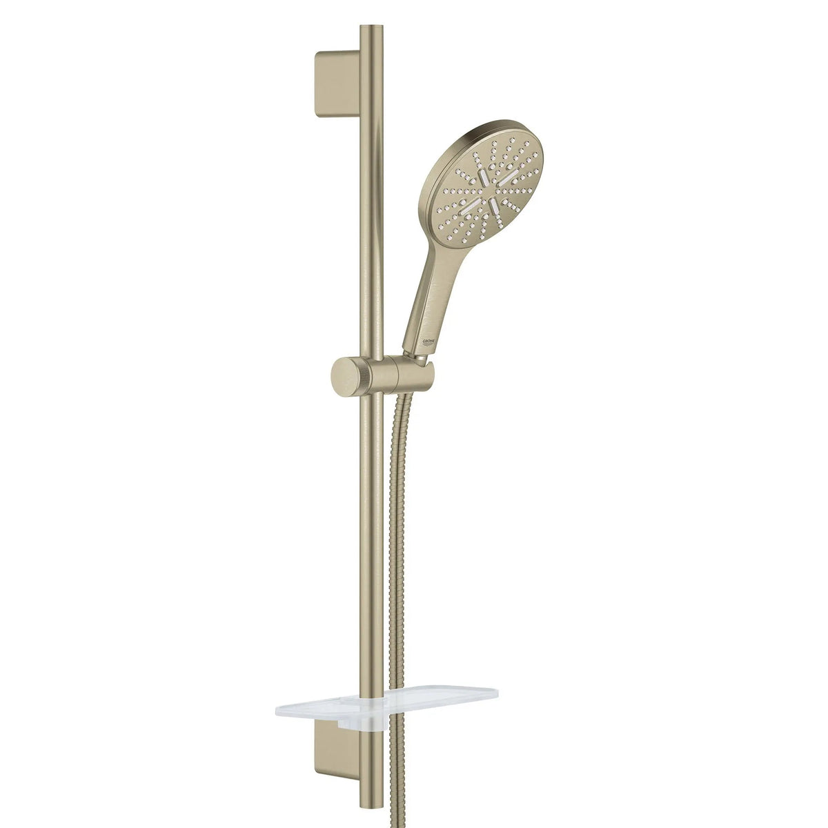 Grohe Rainshower SmartActive 24" 1.75 GPM 3-Spray Brushed Nickel Infinity Shower Slide Bar Kit