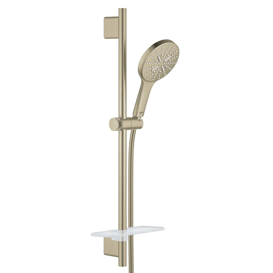 Grohe Rainshower SmartActive 24" 1.75 GPM 3-Spray Brushed Nickel Infinity Shower Slide Bar Kit