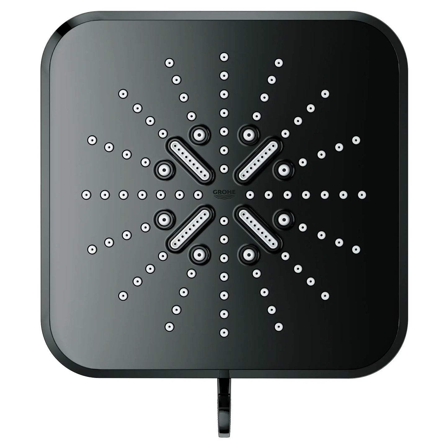 Grohe Rainshower SmartActive 7" 3-Spray 1.75 GPM Hard Graphite Shower Head