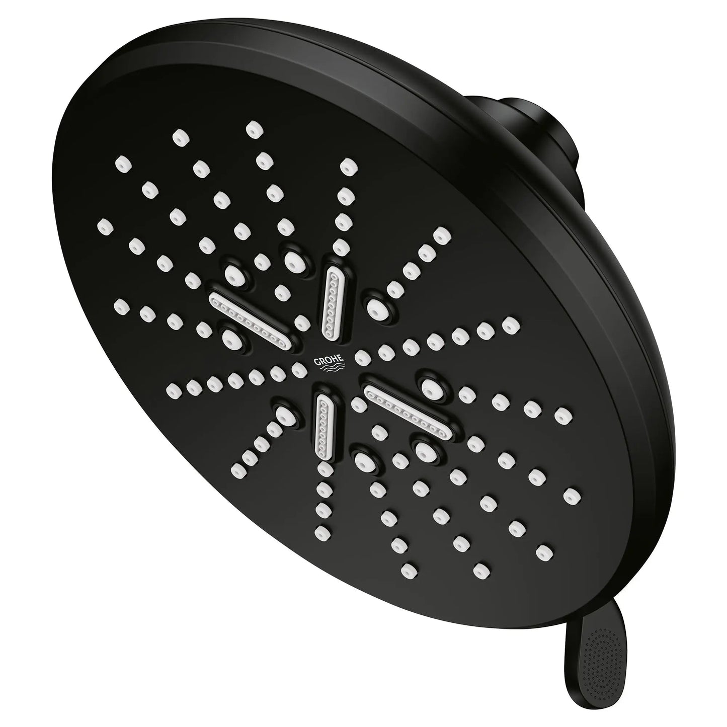 Grohe Rainshower SmartActive 7" 3 Spray 1.75 GPM Matte Black Infinity Shower Head