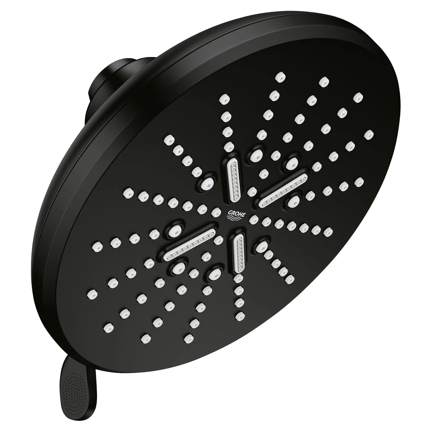 Grohe Rainshower SmartActive 7" 3 Spray 1.75 GPM Matte Black Infinity Shower Head